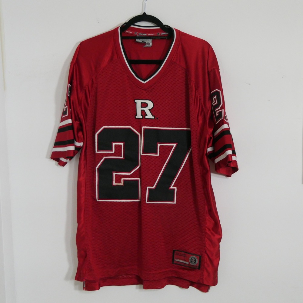 Colosseum Mens Rutgers Jersey M Red Scarlet Knights Football NCAA 27 Collegiate